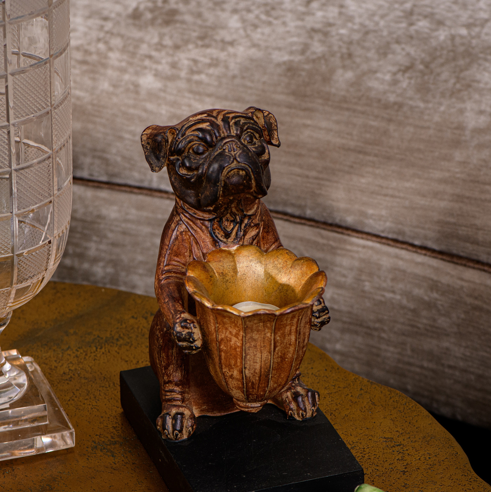 Подсвечник Бульдог
