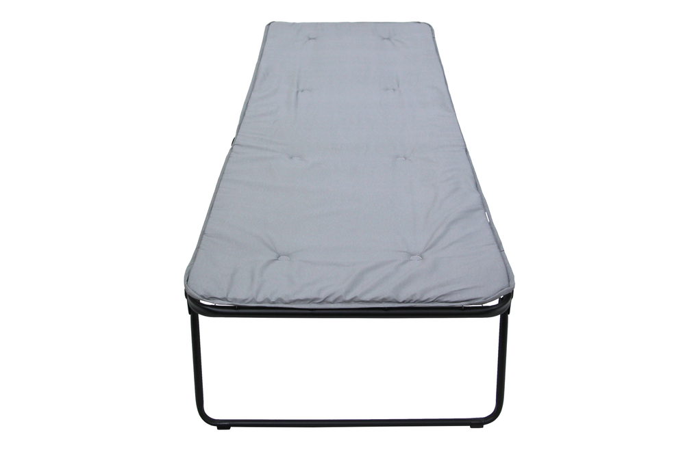 Кровать раскладная Надин п/мягкая лист 10мм арт.С408/71 (цвет ткани серый рис.без рисунка (1 шт. в уп.)