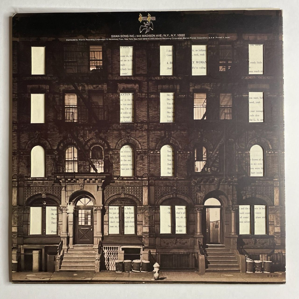 Винтажная виниловая пластинка LP Led Zeppelin Physical Graffiti (Japan 1975) (No Obi) Ten Years Gone