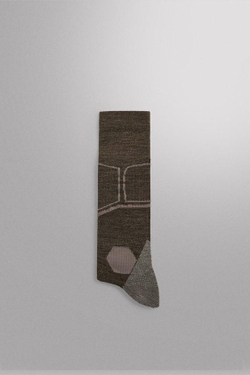 ZARA КОМПРЕССИОННЫЕ ЛЫЖНЫЕ НОСКИ, КОРИЧНЕВЫЙ