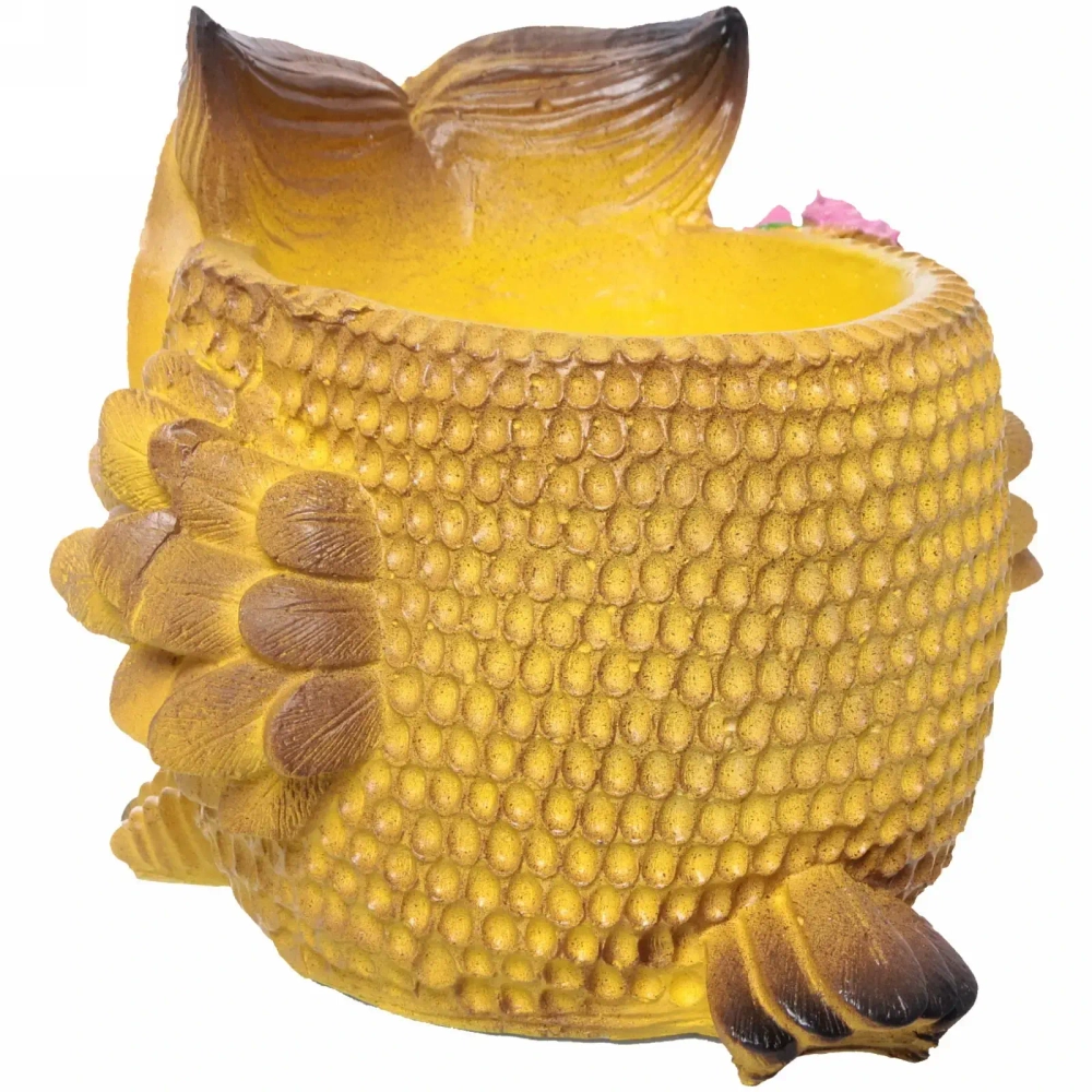 Фигура из гипса «Сова-кашпо» 26*26см