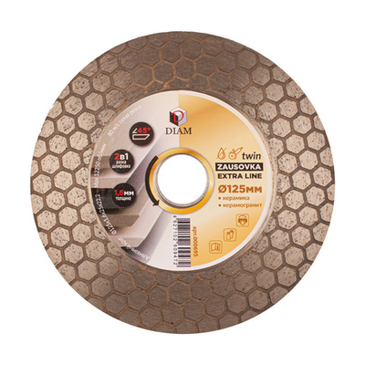 Специальный алмазный круг DIAM ZAUSOVKA Twin 125мм EXTRA LINE 000695