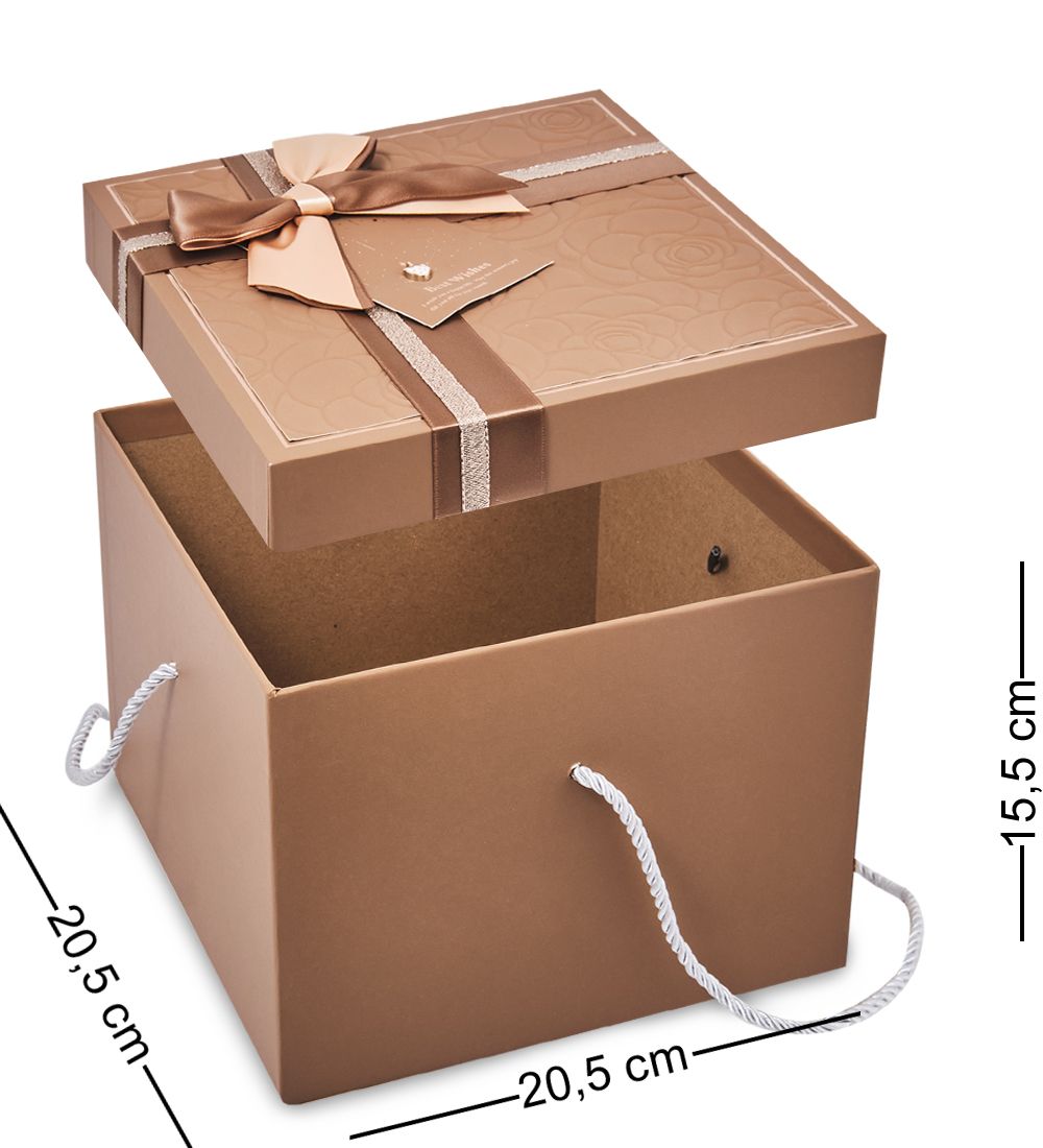 WF-195-B Набор коробок из 3 шт, коричневый
