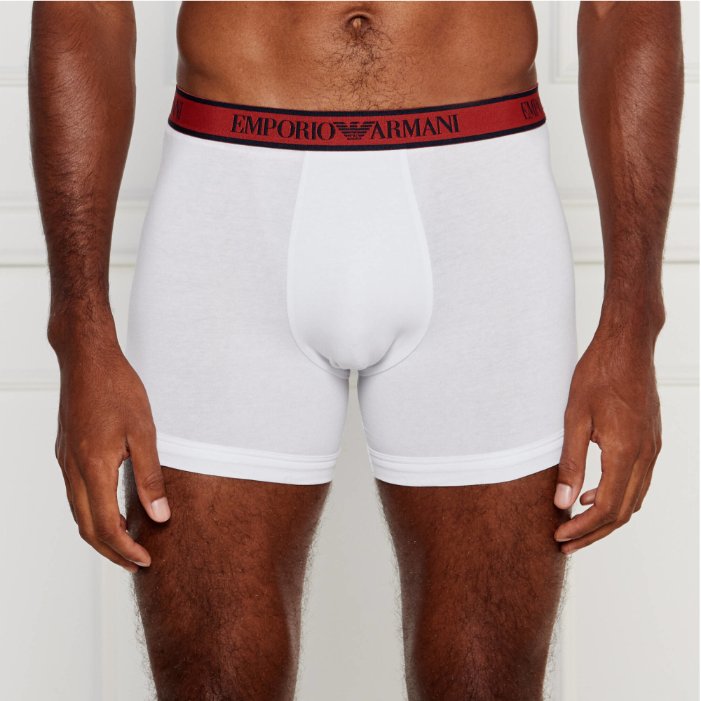 Набор мужских трусов боксеров 3в1 (темно-синий, голубой, белый) Emporio Armani 111473_4F717 20711