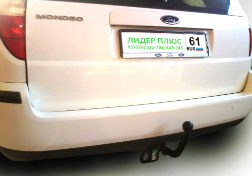 Фаркоп Лидер-Плюс для FORD MONDEO (BWY) (универсал) 2000-2007 с электрикой и сертифкатом в комплекте арт.(F112-A)