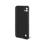 Силиконовый чехол с микрофиброй для Realme C11 black DF