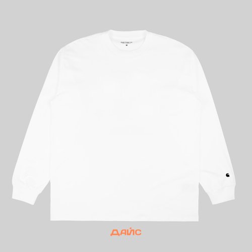 Лонгслив мужской Carhartt WIP Base артикул:I026265_white - купить в магазине Дайс