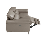 2-х местный диван 6121/5320-2P с обивкой из кожи и механизмом relax