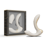 Белый вибромассажёр для зоны G с пульсацией, вакуумной стимуляцией и функцией нагрева Zalo Talis G-Spot PulseWave Vibrator Ivory White