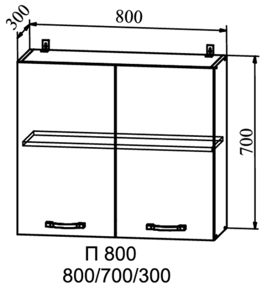 шкаф верхний 800 скала