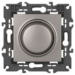 Светорегулятор ЭРА Elegance 14-4101-16 поворотно-нажимной, 400ВА 230В, титан