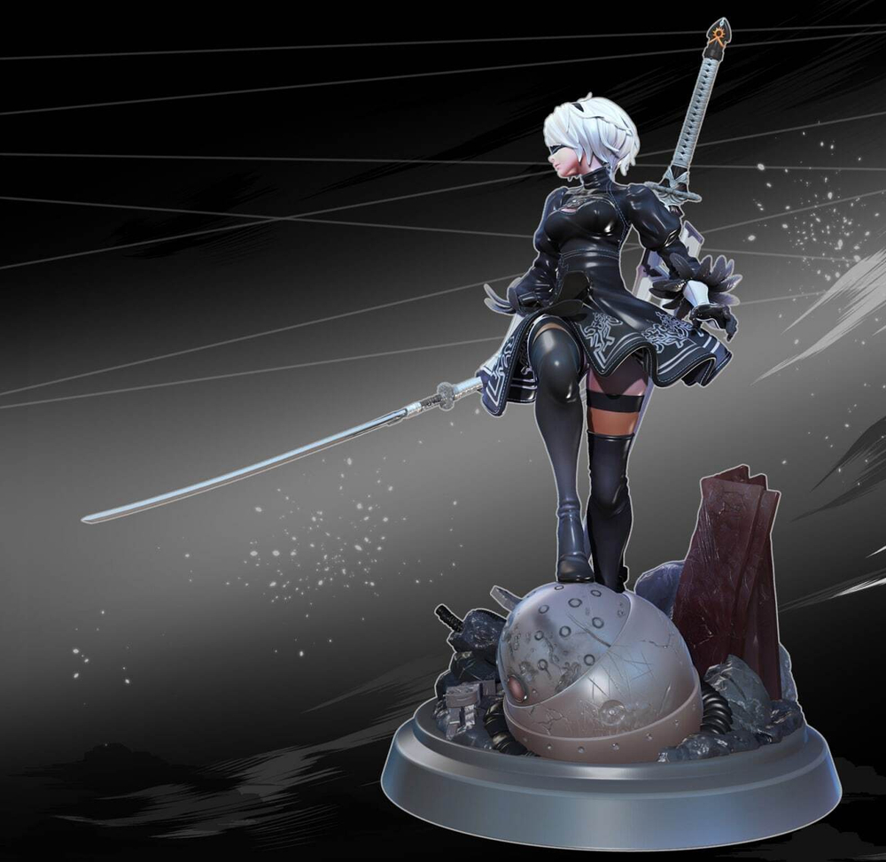 2B Андроид Йорха 2B Ниер: Автомата Фигурка