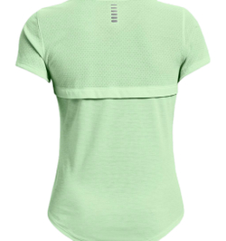 Женская футболка теннисная Under Armour Streaker Run Short Sleeve - aqua foam/reflective