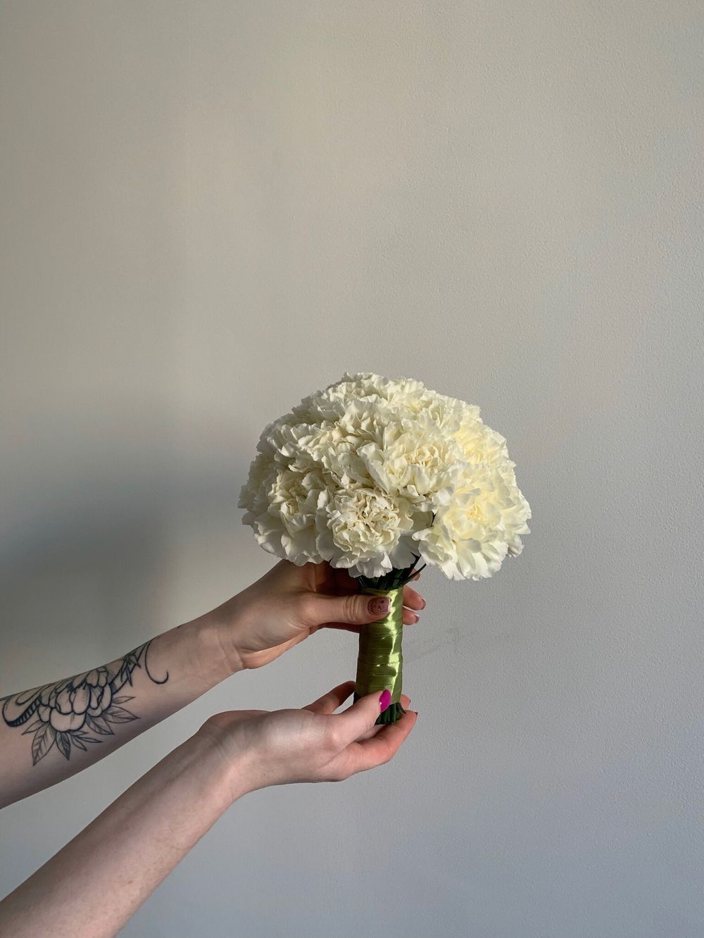 Свадебный букет из диантусов