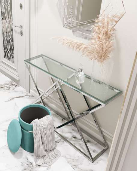 Консоль ИНСИГНИЯ 115*30 серебро