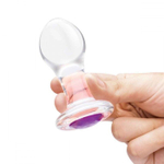 Набор из 3 стеклянных анальных пробок Bling Bling (Цвет: прозрачный)