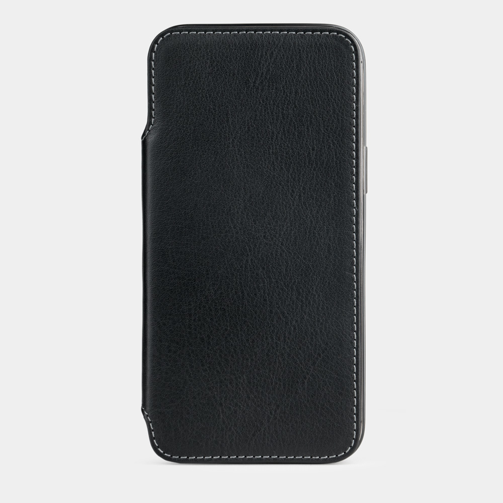 Чехол кожаный Benoit для iPhone 12 Pro Max черного цвета