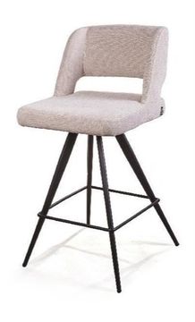 Стул полубарный Molly, ткань бежевый