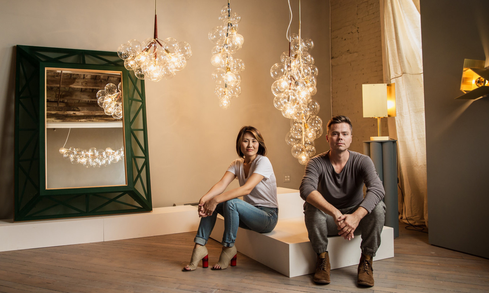 Pendant design lamp  Bubble X-Large by Pelle (Brown)