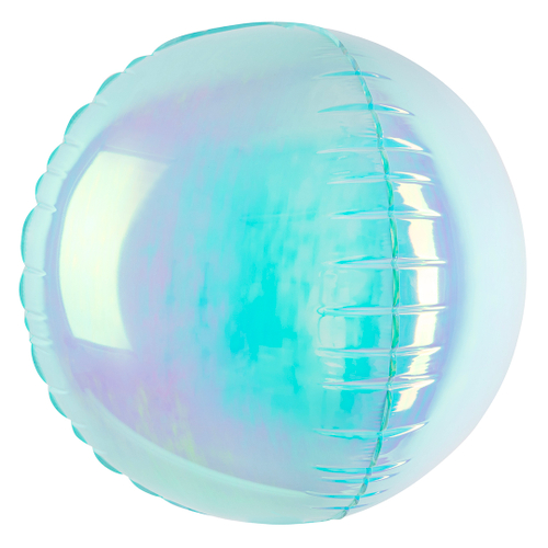 Шар 3D (32''/81 см) Сфера, Хамелеон, Голубой, Перламутр, 1 шт. в уп.