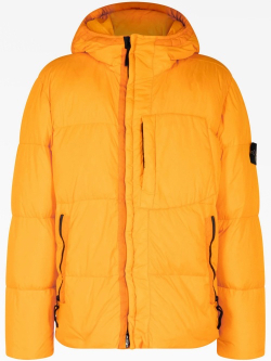 Пуховик Stone Island Orange Garment Dyed Crinkle Reps NY Down