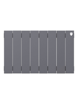 Радиатор биметаллический Royal Thermo PianoForte 300 Серебристый - 8 секц.