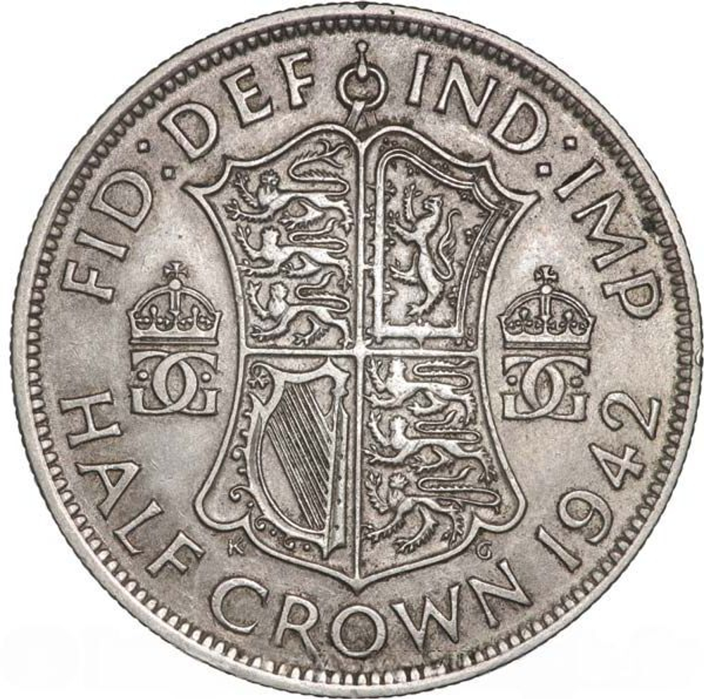 United Kingdom 1/2 Crown 1942 – King George VI