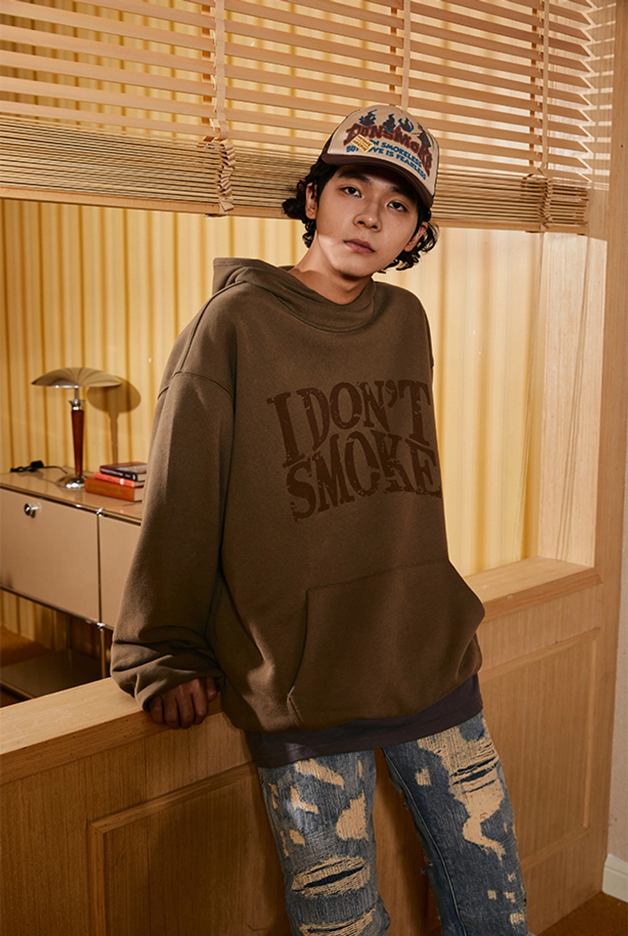 Худи DONSMOKE "Washed Logo" Oversized Hoodie