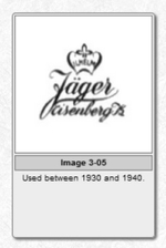 Чайное трио с синей каймой Jäger Eisenberg