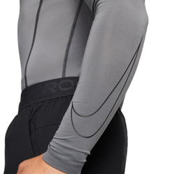 Компрессионка  Nike Pro Dri-Fit Tight LS Mock M - серый