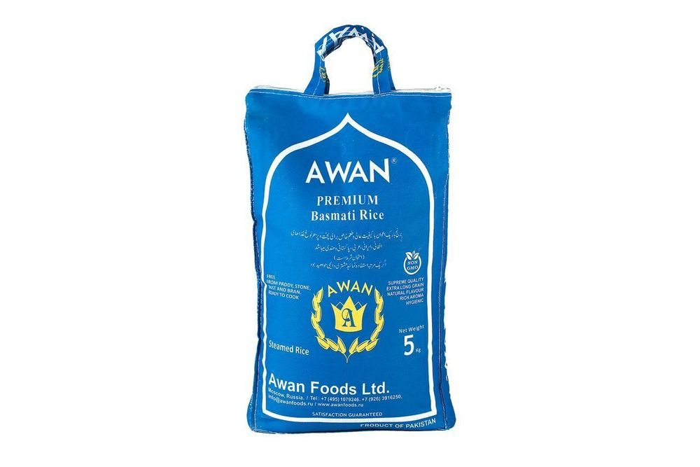 Рис Awan Басмати Premium паровой 5 кг