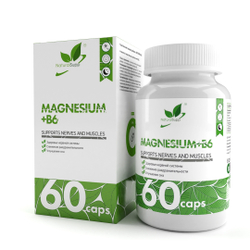 БАД Магний + B6 60 капс. (Naturalsupp)
