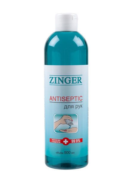 Zinger кожный антисептик спиртовой 500 мл.