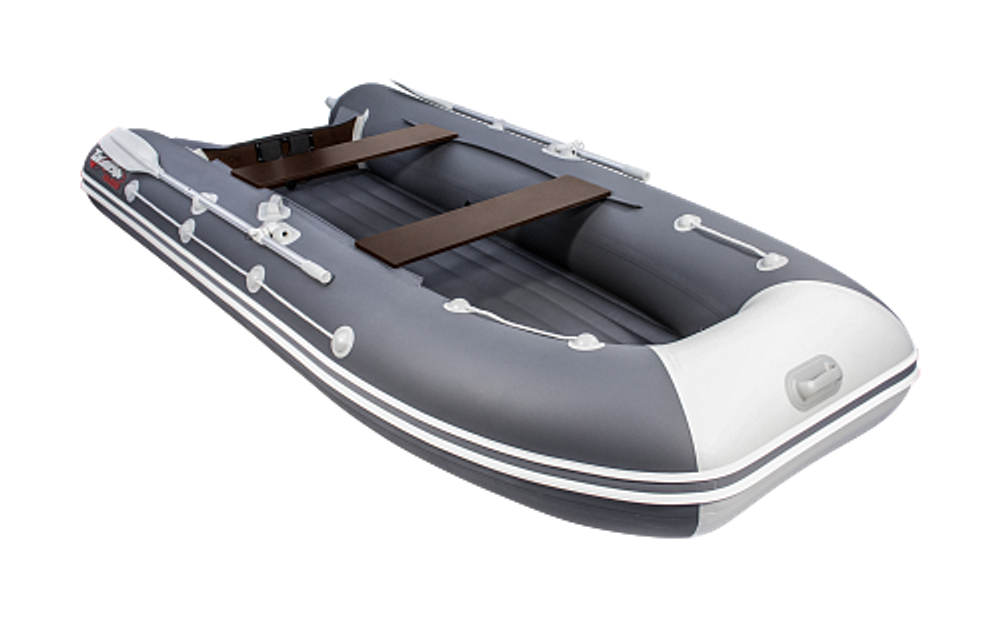 Лодка ПВХ надувная моторная нднд Таймень LX 3200 НДНД Графит/светло-серый