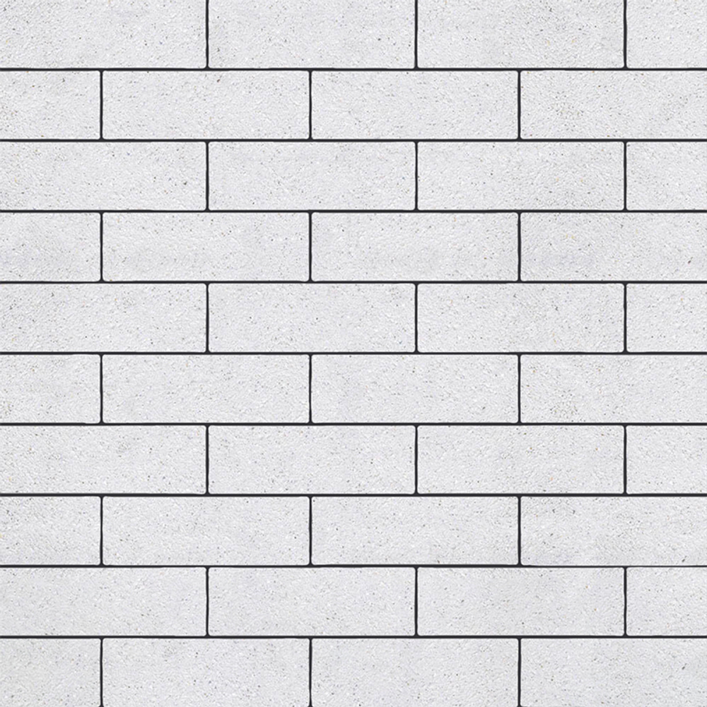 Тротуарная плитка ПРЯМОУГОЛЬНИК 300х100 мм - Стоунмикс Белый