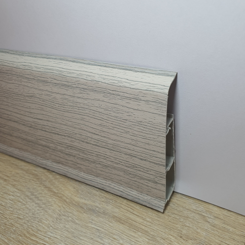 ПЛИНТУС "Идеал-Д85" Ясень бьянко 85*23мм 2,2м