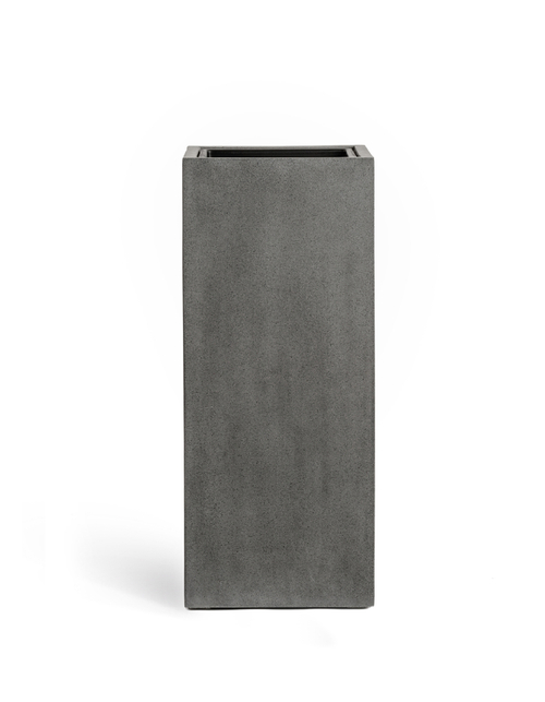 Кашпо TREEZ Effectory Beton Высокий куб Тёмно-серый бетон в-60 см, 31х31 см 1/1 41.3317-02-010-GR-60