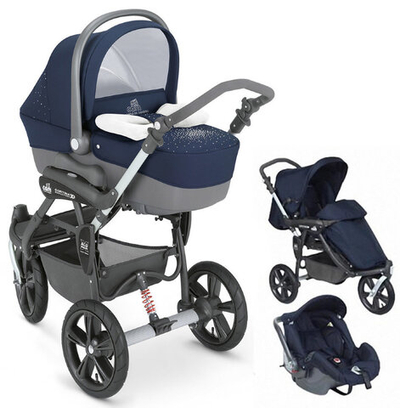Детская коляска CAM Cortina X3 Evolution Special 3 в 1 (синий)