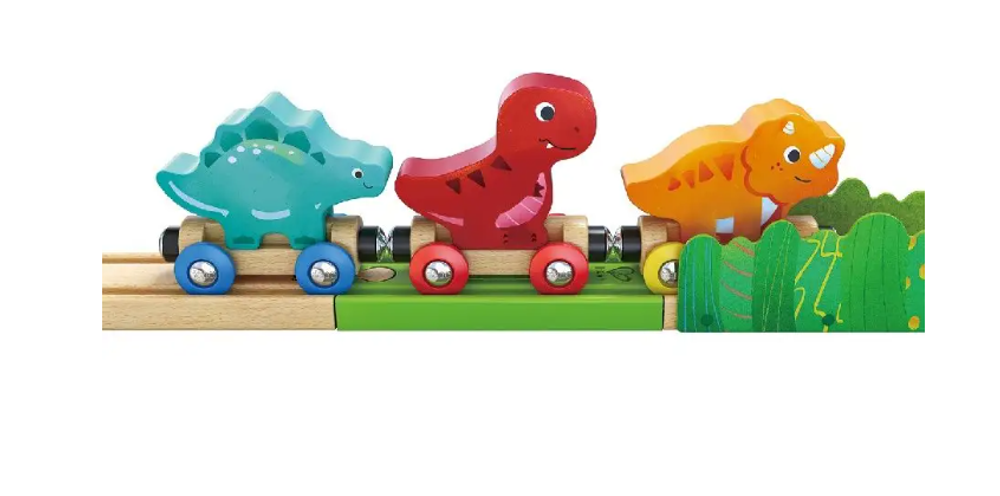 Детская игрушка "Железная дорога динозаврики " в контейнере