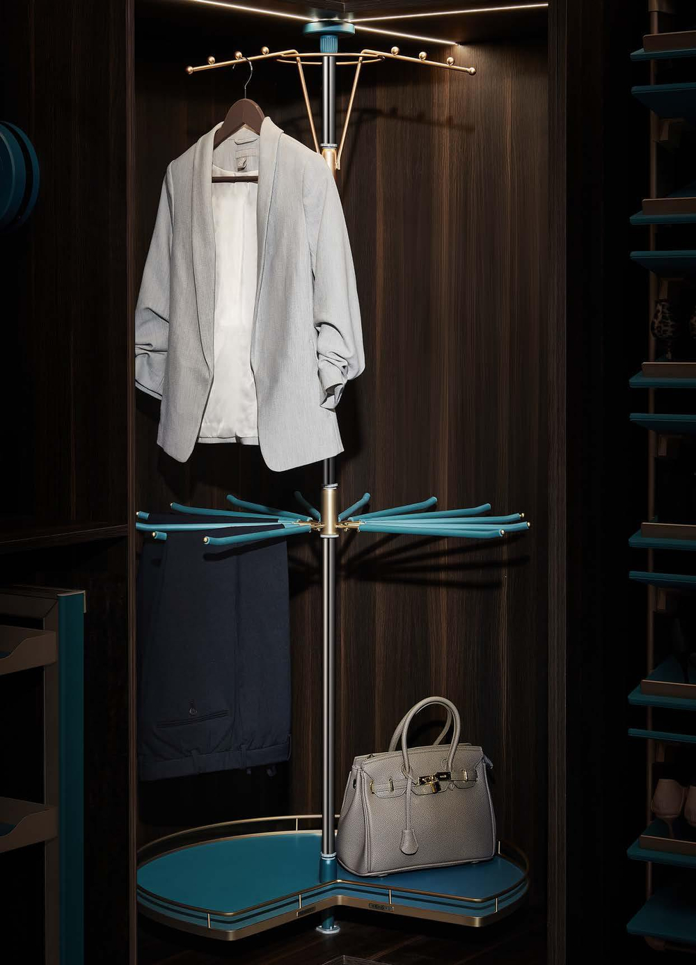 Угловой модуль 3 в 1, 720x(1900-2100) мм