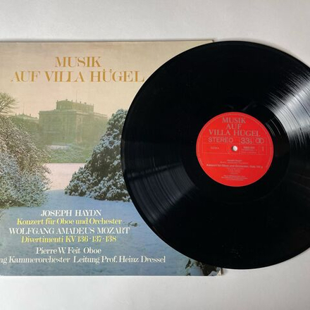 Винтажная виниловая пластинка J. Haydn Гайдн, W. A. Mozart Моцарт, Musik Auf Villa Hugel (Германия 1973)
