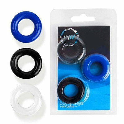 Набор эрекционных колец разноцветные 3 шт