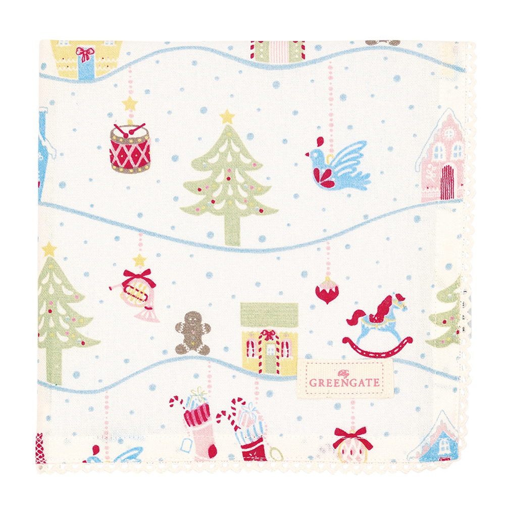 Салфетка Laura christmas white