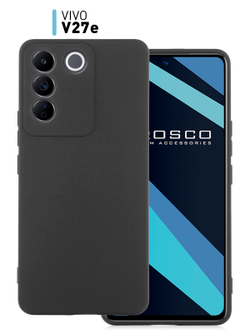 Чехол ROSCO для Vivo V27e (арт. VV-V27E-COLOURFUL-BLACK)