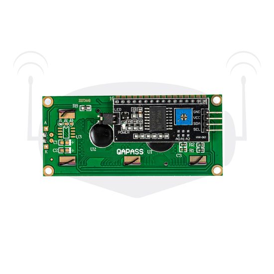 Дисплей 1602 I2C зеленый