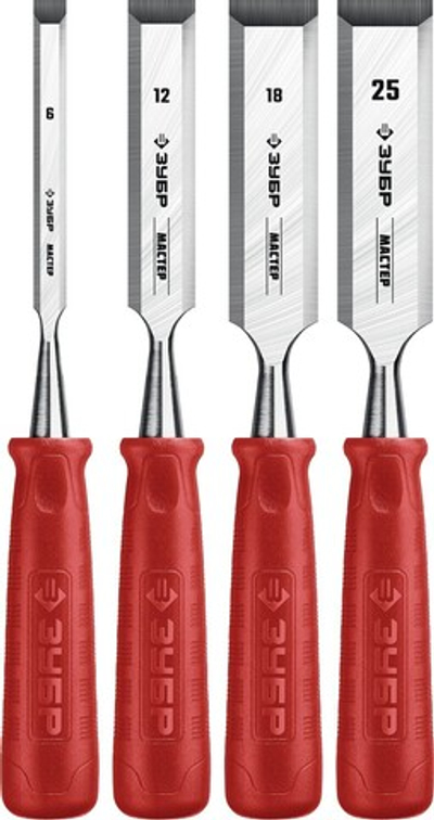 ЗУБР 4 шт, набор стамесок (18094-H4)