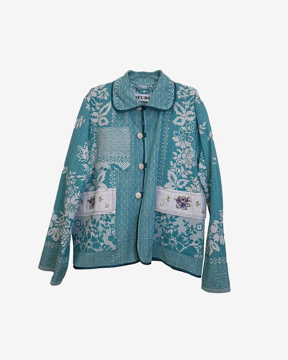 Куртка Soeurs Украшенный Расшитой Салфеткой/Light Green with Napkin Jacket зеленая