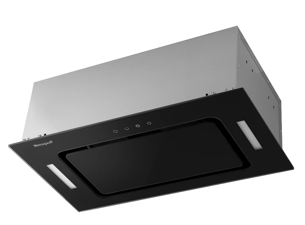 Встраиваемая вытяжка Weissgauff Intense 600 Touch Black Glass (q)