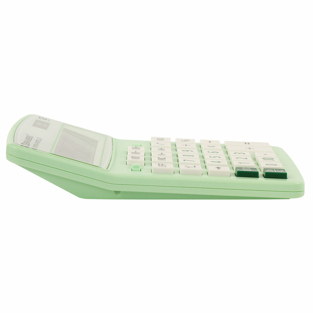 Калькулятор настольный BRAUBERG EXTRA PASTEL-12-LG (206x155 мм) 12 разрядов двойное питание МЯТНЫЙ