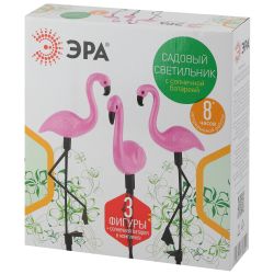ERADF008-06 ЭРА Садовый светильник на солнечной батарее, пластик, 3 шт. 52.5 см